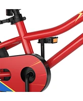 Hongge 18 Feet Kids Bike with Removable Training Wheels-Red