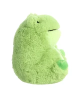 Aurora Mini Riberto Frog Rolly Pet Round Plush Toy Green 5"