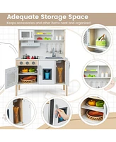Hongge Wooden Pretend Play Kitchen Set for Toddlers