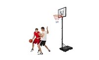 Slickblue Portable Basketball Hoop with Adjustable Height 7ft - 10ft for Outdoor Use – Ideal for Adults & Teenagers