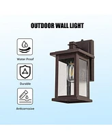 Flynama Wall Sconces 1-Light 12.25-in H Oil-Rubbed Bronze Dark Sky Outdoor Wall Light