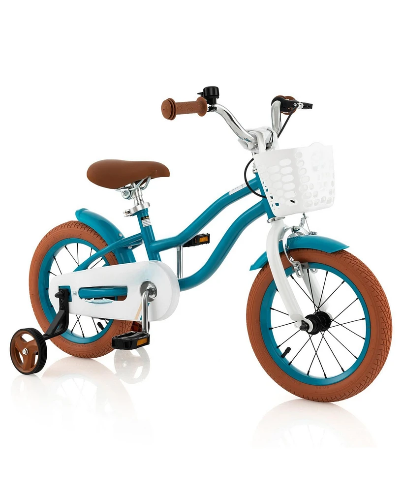 Hongge 12 Inch Kids Bike Adjustable with Removable Basket for 3-4 Years Old-12 inches