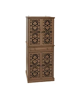4 Door Cabinet with 1 Drawer, with 4 Adjustable Inner Shelves, Storage Cabinet