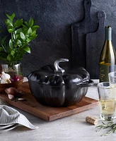 Staub Enameled Cast Iron 3.5 Qt. Black Pumpkin Cocotte