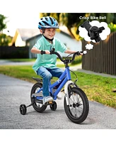 Hongge 14 Inch Kids Bike with 2 Training Wheels for 3-5 Years Old