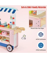 Hongge Toy Cart Play Set with Pos Machine and Lovely Scale