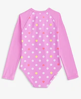 Epic Threads Toddler And Little Girls Playful Heart Dot Long-Sleeve Rash Guard, Exclusively at Macy's