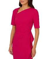 Adrianna Papell Women's Draped Ruffled Sheath Dress