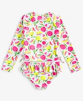 Epic Threads Toddler And Little Girls Citrus Long Sleeve Two Piece Rash Guard Set, Exclusively at Macy's