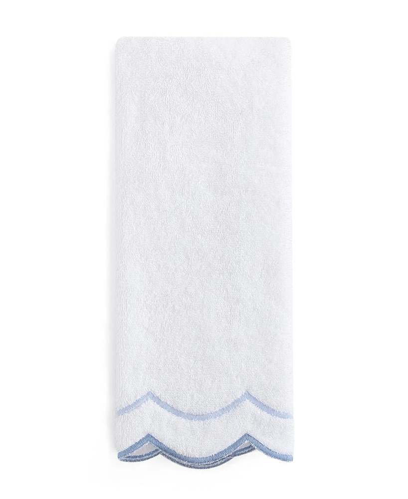 Peri Home Scallop Cotton Hand Towel, 27" x 16"