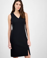 Anne Klein Women's Seam-Detail Sleeveless Shell Dress