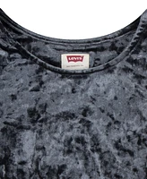 Levi's Big Girls Long Sleeve Crushed Velour Top