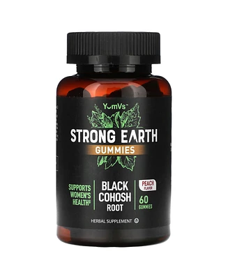 YumVs Strong Earth Gummies Black Cohosh Root Peach