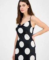 Anne Klein Women's Sleeveless Polka Dot Midi Dress