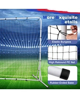 Hongge 12 x 6 Feet Soccer Rebounder Net with All Weather Net