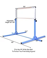 Hongge Gymnastics Horizontal Bar with Adjustable Height for Kids