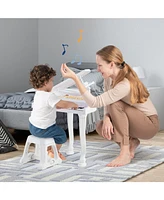 Hongge 37 Keys Kids Piano Keyboard with Stool and Piano Lid