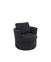 Streamdale Furniture Swivel Barrel Chair for Home and Office Use