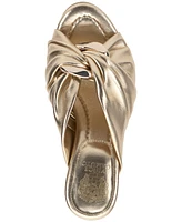 Vince Camuto Women's Patie Ruched Knot Hardware Dress Sandals