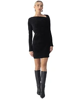 Sanctuary Women's Textured-Velvet Asymmetrical Dress