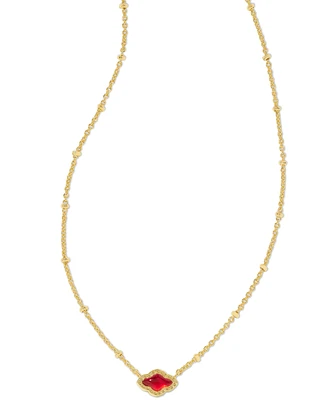 Kendra Scott 14k Gold-Plated Mother-of-Pearl 19" Adjustable Mini Pendant Necklace, 14"-18"