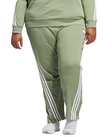 adidas Plus Three-Stripe Snap-Hem Track Pants