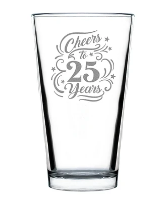 Bevvee Cheers to 25 Years Pint Glass