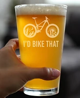 Bevvee I'd Bike That Pint Glass