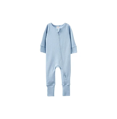 Cotton On Baby Boys The Billie Long Sleeve Rib Romper