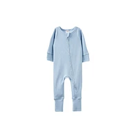 Cotton On Baby Boys The Billie Long Sleeve Rib Romper