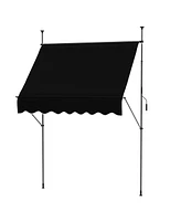 Outsunny 6.5' x 4' Retractable Awning, Non-Screw