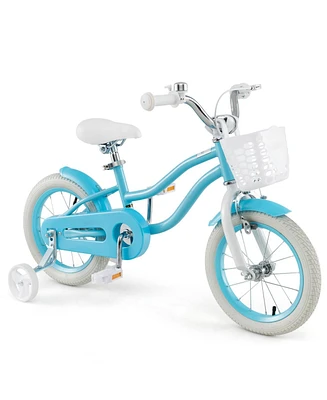 Hongge 14 Inch Kids Bike with Dual Brakes and Adjustable Seat