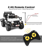 Hongge 12V 2-Seater Ride-On Truck with Remote Control and Storage Compartment