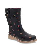 Western Chief Women's Lucky Ladybug Mid Rain Boot