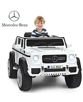 Hongge 12V Licensed Mercedes-Benz Kids Ride On Car-White