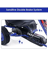 Hongge 4 Wheels Kids Ride On Pedal Powered Bike Go Kart Racer Car Outdoor Play Toy