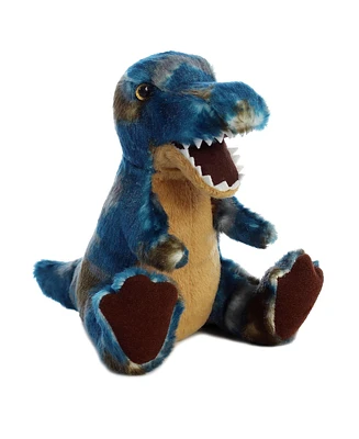 Aurora Small T-rex Dinos & Dragons Ferocious Plush Toy Blue 8.5"