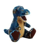 Aurora Small T-rex Dinos & Dragons Ferocious Plush Toy Blue 8.5"