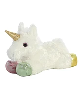 Aurora Small Prism Unicorn Mini Flopsie Adorable Plush Toy White 8"