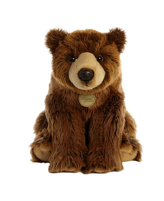 Aurora Large Grizzly Miyoni Realistic Plush Toy Brown 15"