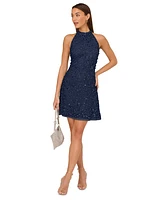 Adrianna by Papell Women's Beaded Halter Dress