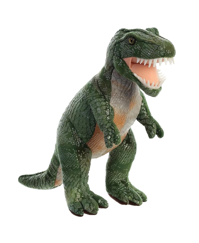 Aurora Medium Tyrannosaurus Rex Dinos & Dragons Ferocious Plush Toy Green 11"