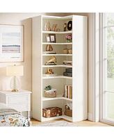 Tribesigns 9-Tier Tall Bookcase with Open Shelves, 65-Inch Modern Floor Standing Display Shelf, Heavy Duty Wooden Book Storage Shelf for Home Office,