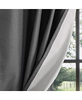 Textured 100% Blackout Grommet Curtains Pair(2 panels