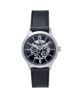 Heritor Automatic Dayne Leather-Band Watch w/Date