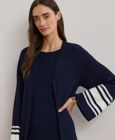 Lauren Ralph Women's Two-Tone Cardigan