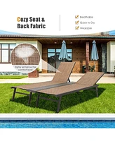 Inolait 2-Person Patio Chaise Lounge with Middle Panel