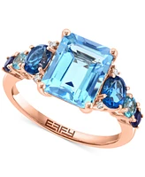 Effy Multi-Gemstone (4-5/8 ct. t.w.) & Diamond Accent Ring in 14k Yellow Gold