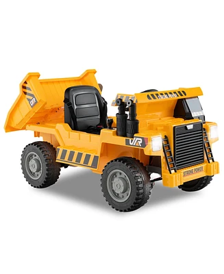 Hongge Kids Ride on Dump Truck 12V Ride on Car with Electric Dump Bed