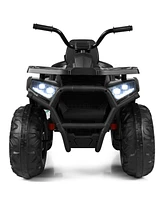 Sugift 12V Kids Electric 4-Wheeler Atv with 2 Speeds and Led Lights
